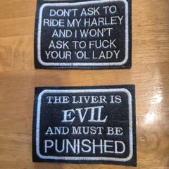 2  Sew On Patches