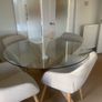 Glass table and chairs Image 2