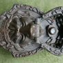 Vintage Door Knocker, Bronze Lion Head Image 5