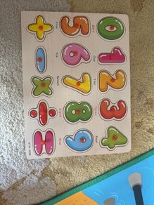 wooden number jigsaw