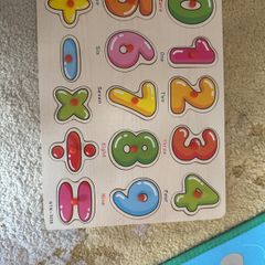 wooden number jigsaw