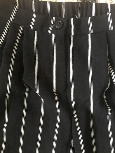 New -H&M Black Pin Striped Trousers