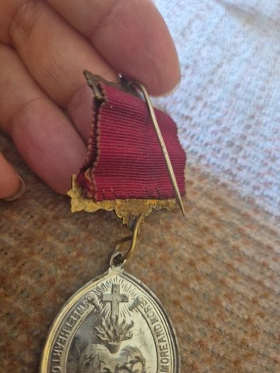 Unique Item. Late 1800s Religious Medal. Sacred Heart of Jesus. Religious.