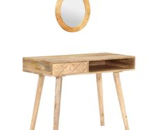 Dressing Table 100x50x76 cm Solid Mango Wood