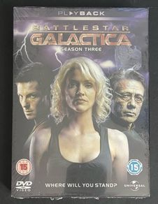 Battlestar Galatica Season Three. DVD Television series. New and sealed.