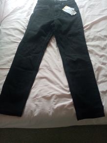 ladies black jeans stradivarius mom slim fit size 38 tall bnwt