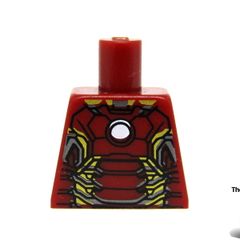 Lego Iron Man Pre Production Prototype Torso From Lego Iron Man Magnet 853457 Before Assembly To The Magnet And This Torso Has The Hole Punched On The Back And Also Has A Misaligned Print Extremely Rare