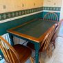 Wooden Dining Table + 4 Chairs Image 2