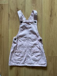 Girls Adjustable Denim Pinafore 7-8years