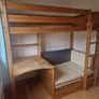 High-rise bed with desk and sofa Image 3