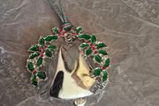 Newbridge Silverware Bell and Holly Christmas Tree Decoration