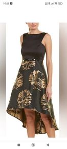 Designer boutique Donna Ricco New York occasion party wedding guest dress 8 longer back