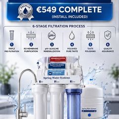 Premium 6-Stage Reverse Osmosis Water System, Water Filter