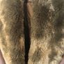 Mango dark green faux fur collar jacket Image 2