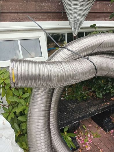 new stove flue liner, heart,fittings etc