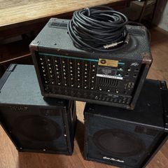PA Desk & Speakers