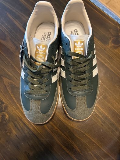 Adidas Sambas Green Dupes Size 6 New