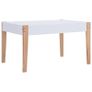 3 Piece Kids Storage Chalkboard Table Chair Set Black and White Image 7