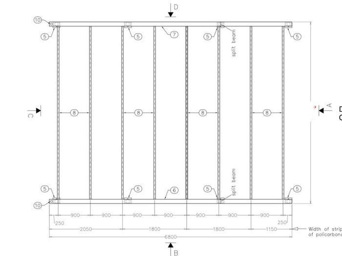 Free-standing carport. .