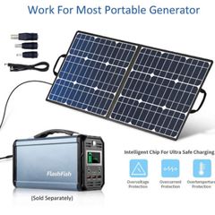 Foldable Solar Charger Battery Outdoor Garden for Generator Phones