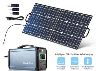Foldable Solar Charger Battery Outdoor Garden for Generator Phones