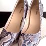 Snake Print Stiletto Heels - Pointed Toe Court Ladies Shoes Image 2