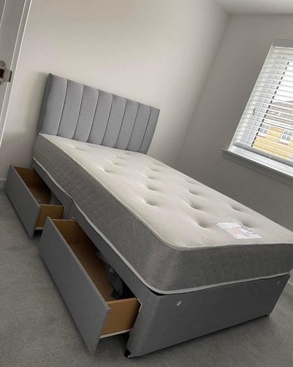 Divan Double & King Size Bed Frame With Mattress