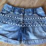 F&F Denim Embroidered Shorts, Greek Style Summer Shorts, Size - 13/14Yrs Image 2