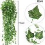 24 Pack Fake Ivy Vines 168 Feet Artificial Ivy Garland for Room Decor Fake Plants Green Hanging Vines Greenery for Bedroom Wall Home Office Party Wedding Decor Image 2