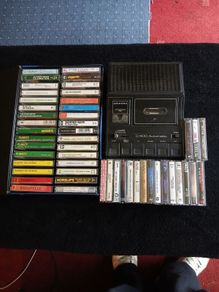 cassettes and player
