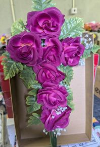 Pink- Flower Cross