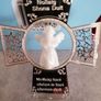 Newbridge Silver hanging Cross with Porcelain Angel Image 2