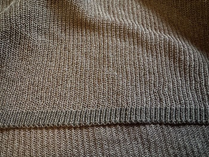 Brand new Dark Grey Semi-Sheer Oversized Knit Top