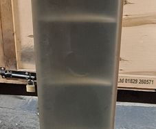 Stylish Tall Cabinet / Shelving Unit with Frosted Glass Door