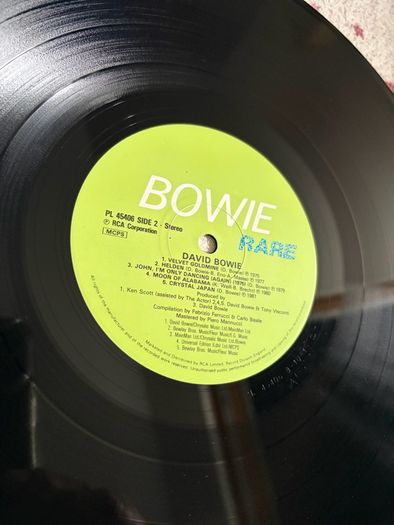 David Bowie vinyl lp