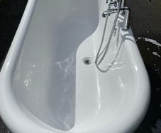 bath with taps in as new condition