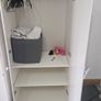 White Two-Door Wardrobe Image 2