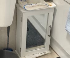 Small bathroom cabinet with mirror