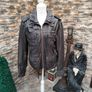 Men's Vintage Style Superdry leather jacket  Size L Image 3