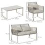 4 Piece Patio Wicker Sofa Set (LIMITED STOCK) Image 2