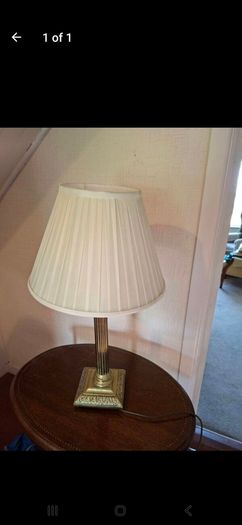Brass table lamp