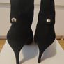 Primadonna Collection Black Peep Toe Ankle Boots - Size 40 (UK 6.5/7) Image 2