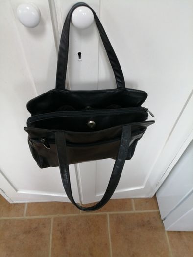 Enny Black Leather Bag