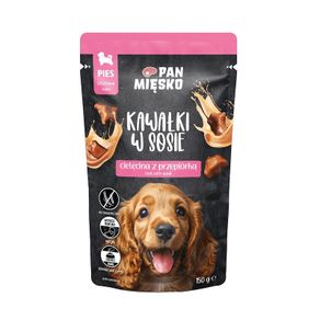 Mr Meaty Wet Dog Food Chunks in Sauce - Veal with Quail (Puppy) 150 g
