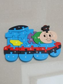Double sided wooden puzzle