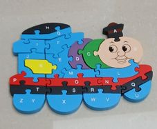 Double sided wooden puzzle