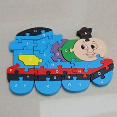 Double sided wooden puzzle