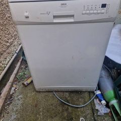dishwaaher working  perfectly spotless clean no issues can be tested and fully checked just moved house and no room in kitchen for it first to see will buy absolute bargain