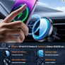 15W for Magsafe Car Charger,1,73 kg Magnetkraft, Qi Wireless Fast Magsafe Car Mount Magnetic Phone Holder,Compatible for iPhone 12/13/14/15/16 Pro Max Mini Plus & Samsung S23 [A28] Image 3