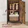 Bookcase Narrow  Standing Shelf with Doors, Metal Frame, Image 6